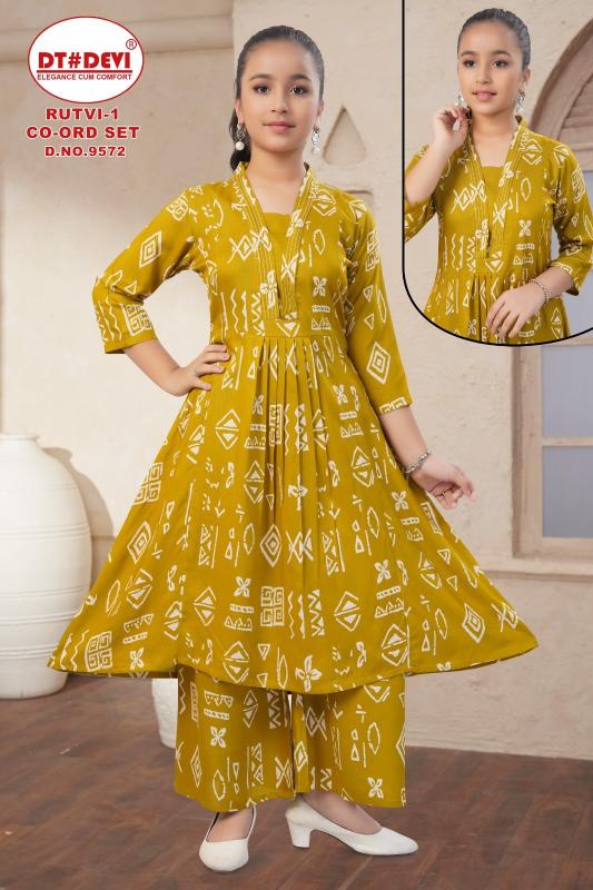 Dt Devi Rutvi vol 1 9572 Catalog clothes wholesale kids wear lidhiana