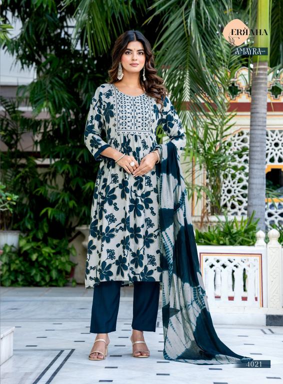 Erraha Amayra Vol-3 – Umbrella Style Kurti Pant With Dupatta - Wholesale Catalog