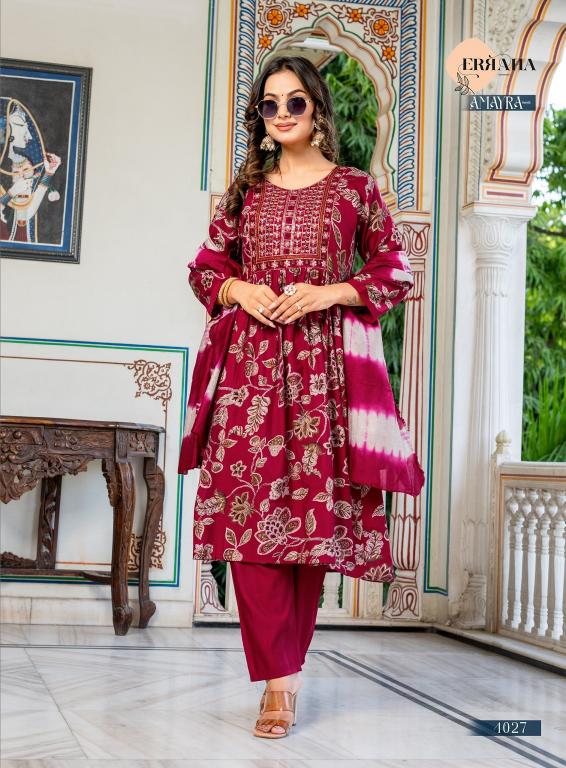 Erraha Amayra Vol-3 – Umbrella Style Kurti Pant With Dupatta - Wholesale Catalog