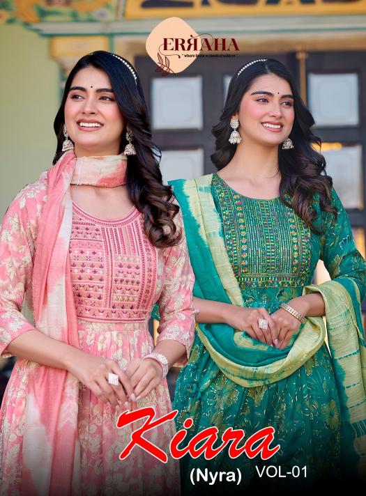 Erraha Kiara Vol-1 – Nyra Cut Kurti Pant With Dupatta - Wholesale Catalog