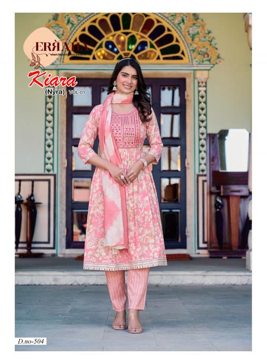 Erraha Kiara Vol-1 – Nyra Cut Kurti Pant With Dupatta - Wholesale Catalog