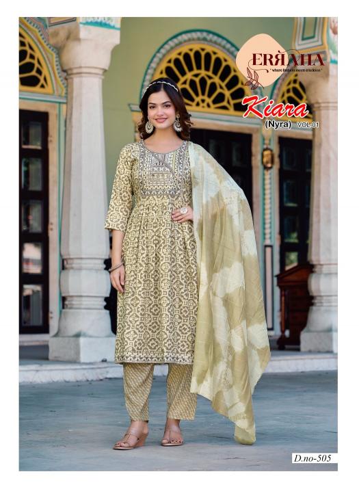 Erraha Kiara Vol-1 – Nyra Cut Kurti Pant With Dupatta - Wholesale Catalog