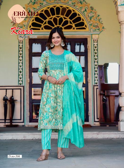 Erraha Kiara Vol-1 – Nyra Cut Kurti Pant With Dupatta - Wholesale Catalog