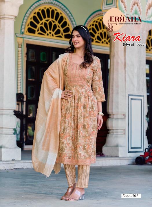 Erraha Kiara Vol-1 – Nyra Cut Kurti Pant With Dupatta - Wholesale Catalog