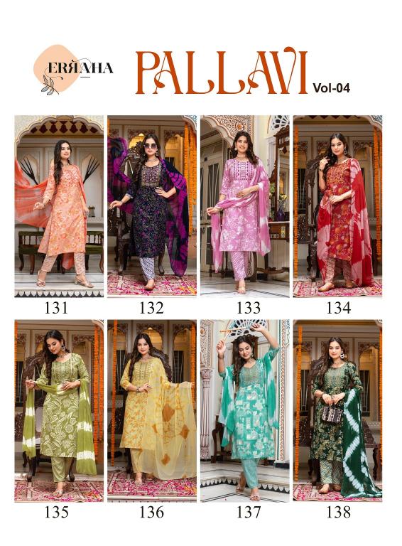 Erraha Pallavi Vol-4 – Kurti Pant With Dupatta - Wholesale Catalog