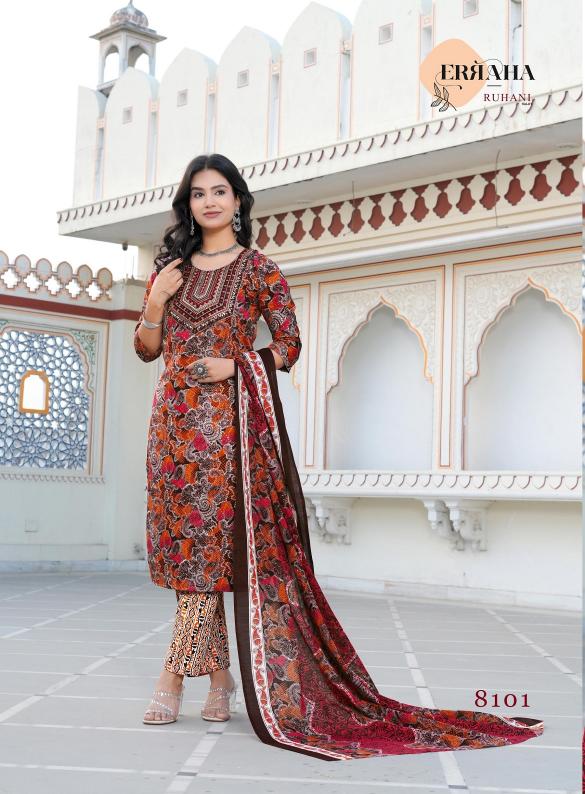 Erraha Ruhani Vol-1 – Kurti Pant With Dupatta - Wholesale Catalog