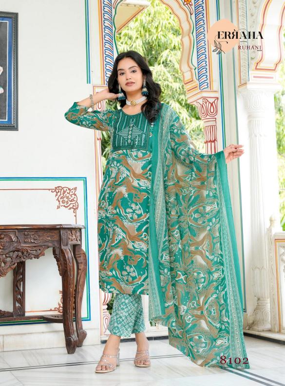 Erraha Ruhani Vol-1 – Kurti Pant With Dupatta - Wholesale Catalog