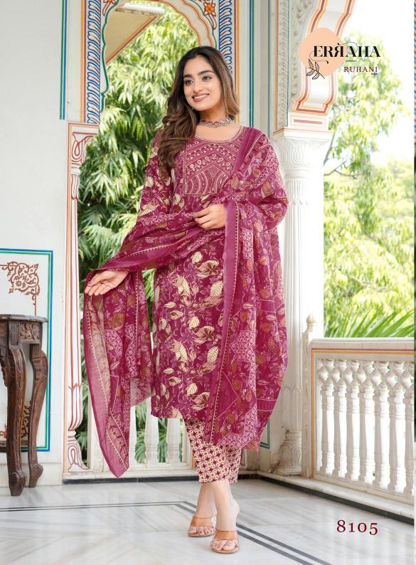 Erraha Ruhani Vol-1 – Kurti Pant With Dupatta - Wholesale Catalog