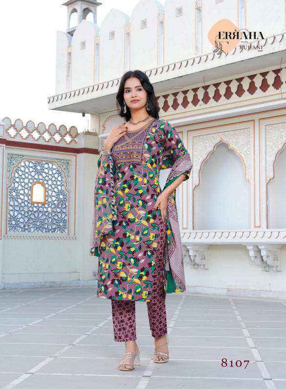 Erraha Ruhani Vol-1 – Kurti Pant With Dupatta - Wholesale Catalog