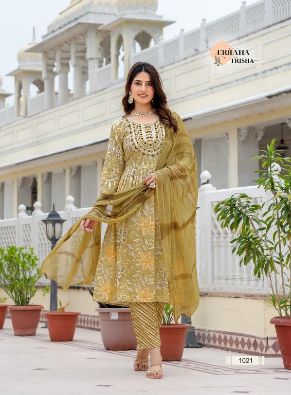 Erraha Trisha Vol-3 – Umbrella Style Kurti Pant With Dupatta - Wholesale Catalog
