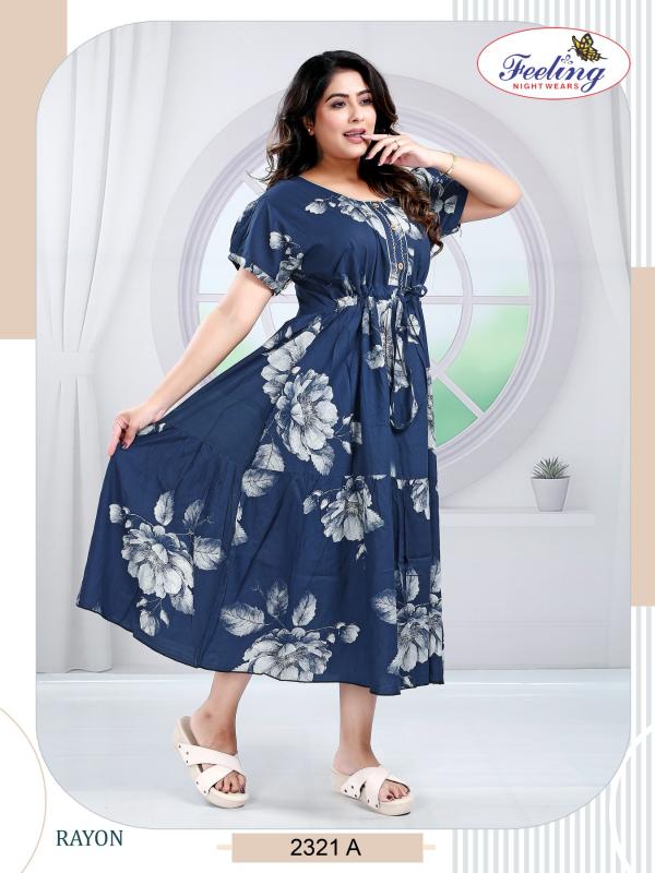 Feeling 2321 A to F catalog wholesale anarkali kurtis in surat
