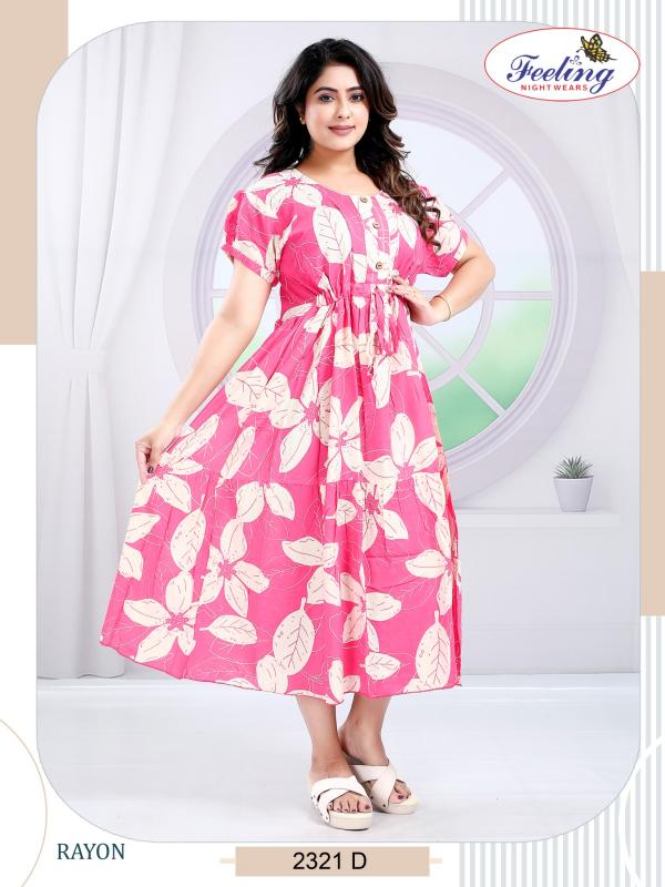 Feeling 2321 A to F catalog wholesale anarkali kurtis in surat