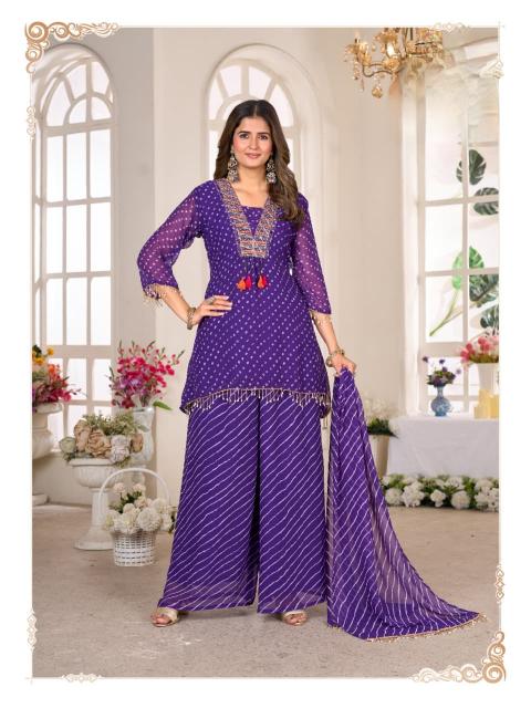 Felocity Georgette vol 1 catalog wholesale kurti with plazo