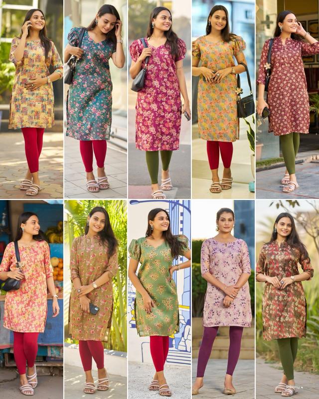 Felocity Rashmika catalog readymade kurtis wholesale ahmedabad