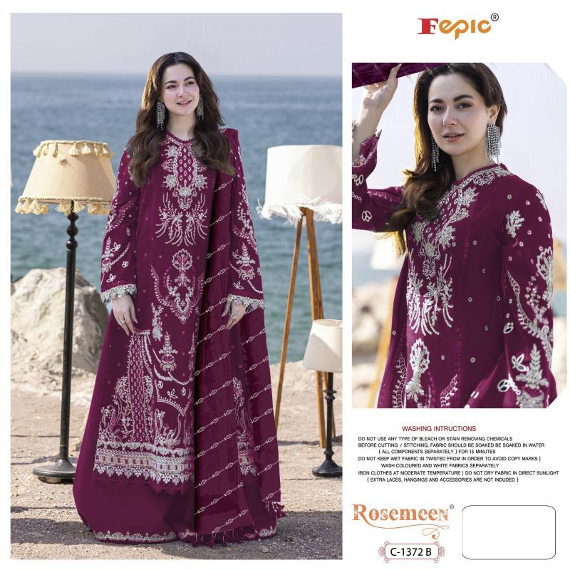 Fepic Rosemeen 1372 catalog pakistani unstitched suits wholesale