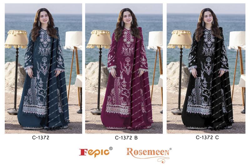 Fepic Rosemeen 1372 catalog pakistani unstitched suits wholesale