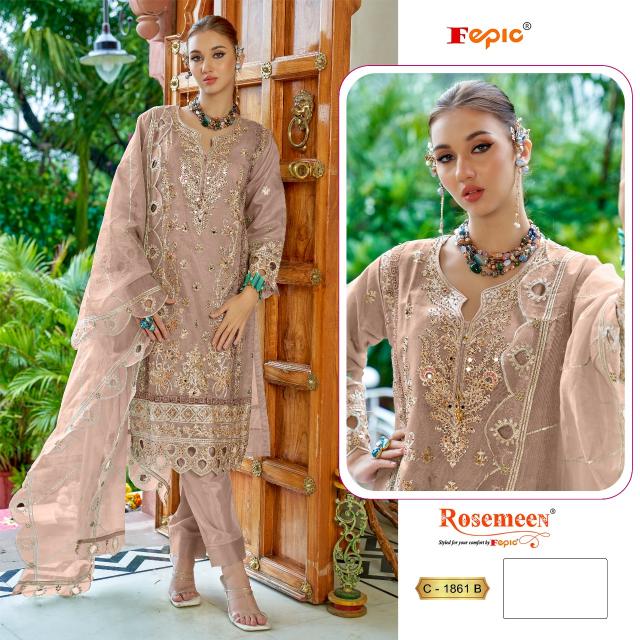 Fepic Rosemeen 1861 catalog pakistani suits wholesalers in hyderabad