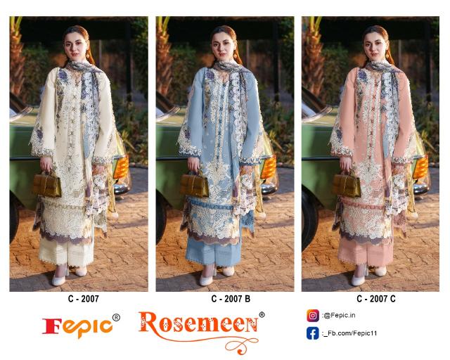 Fepic Rosemeen 2007 catalog wholesale pakistani suits in dubai