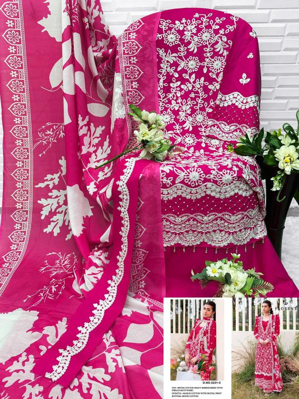 Florent 5231 ABCD Catalog wholesale pakistani suits in surat