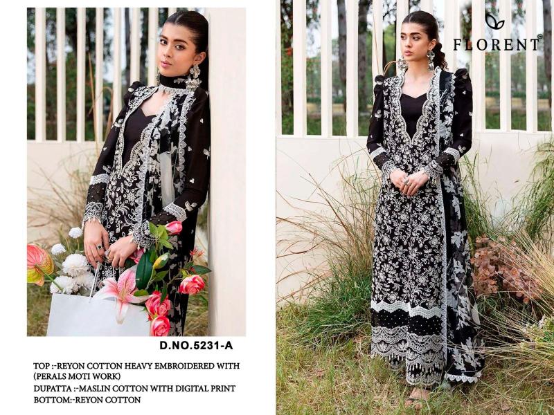 Florent 5231 ABCD Catalog wholesale pakistani suits in surat