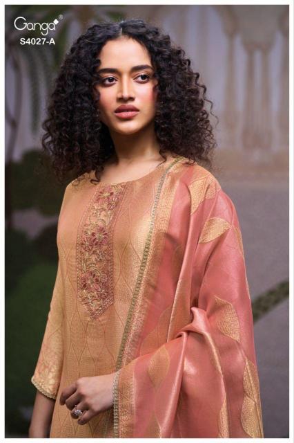 Ganga Alana 4027 catalog wholesale suppliers of salwar kameez in surat gujarat