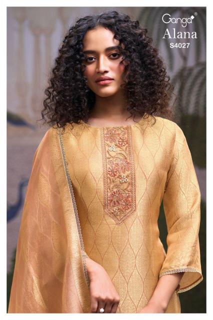 Ganga Alana 4027 catalog wholesale suppliers of salwar kameez in surat gujarat