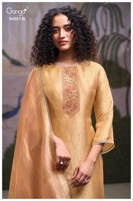 Ganga Alana 4027 catalog wholesale suppliers of salwar kameez in surat gujarat