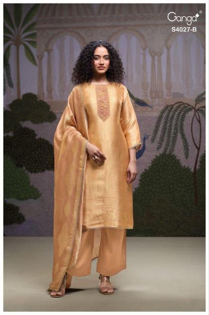 Ganga Alana 4027 catalog wholesale suppliers of salwar kameez in surat gujarat