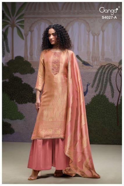 Ganga Alana 4027 catalog wholesale suppliers of salwar kameez in surat gujarat