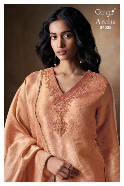 Ganga Arelia 4025 catalog wholesale indian salwar kameez