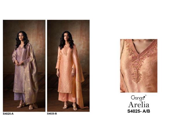 Ganga Arelia 4025 catalog wholesale indian salwar kameez