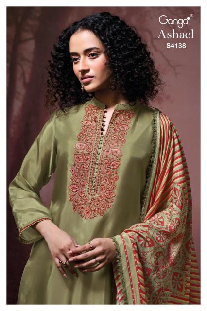 Ganga Ashael 4138 catalog salwar kameez wholesale surat