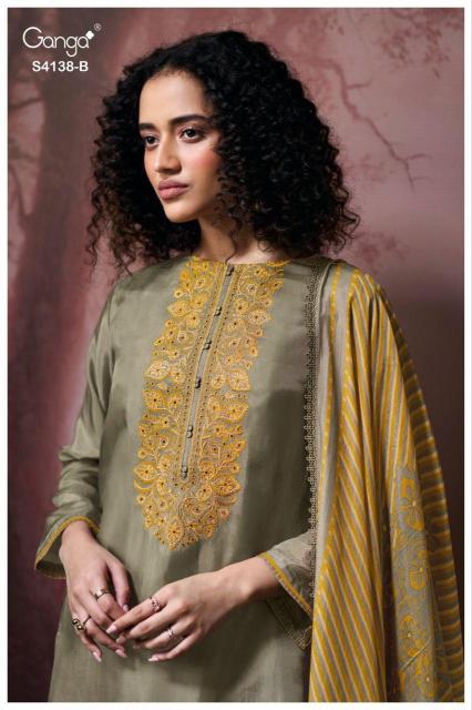 Ganga Ashael 4138 catalog salwar kameez wholesale surat