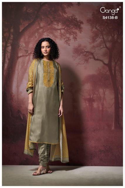 Ganga Ashael 4138 catalog salwar kameez wholesale surat