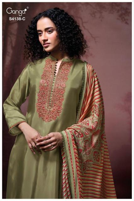 Ganga Ashael 4138 catalog salwar kameez wholesale surat