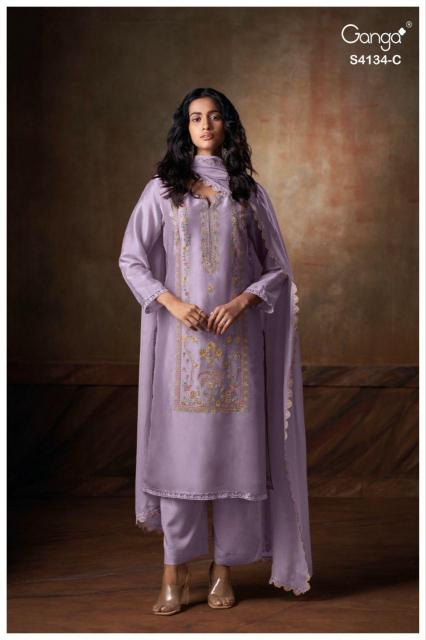 Ganga Bhrisha 4134 catalog salwar kameez wholesalers