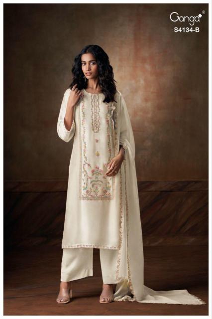 Ganga Bhrisha 4134 catalog salwar kameez wholesalers