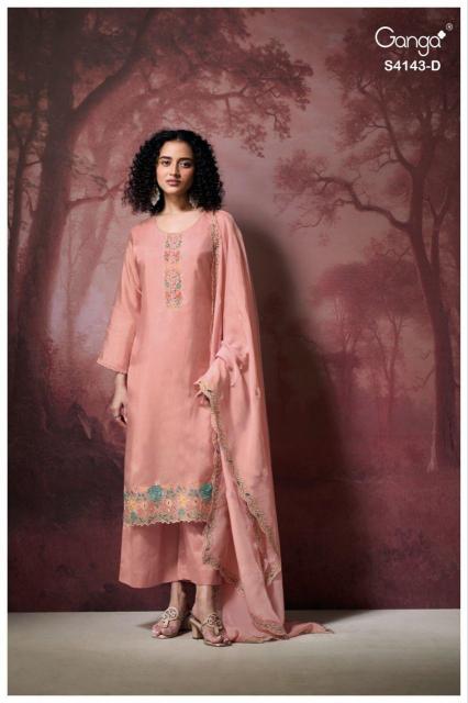 Ganga Binaaya 4143 catalog wholesale salwar kameez market in surat 