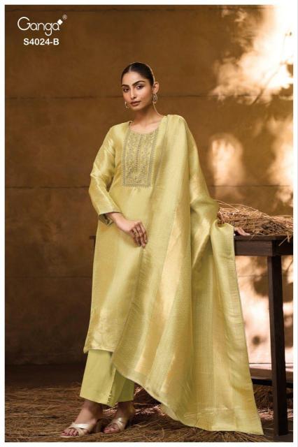 Ganga Catalin 4024 catalog unstitched salwar kameez wholesalers in delhi
