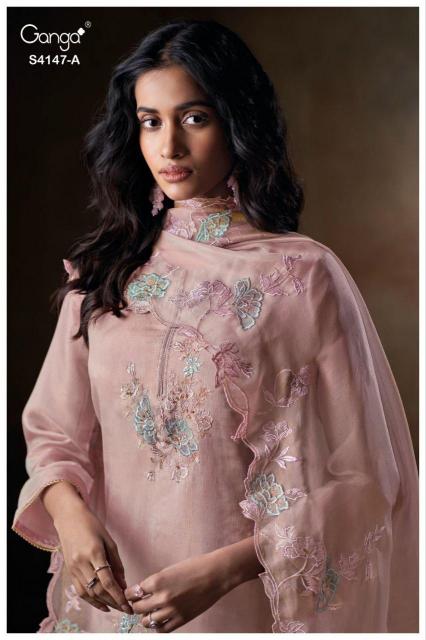 Ganga Diyara 4147 catalog salwar suits wholesale