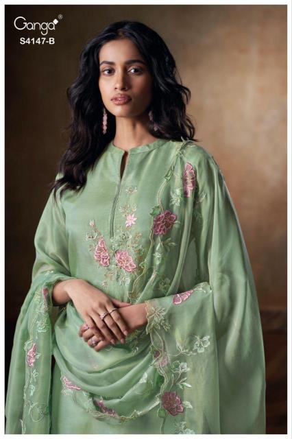 Ganga Diyara 4147 catalog salwar suits wholesale