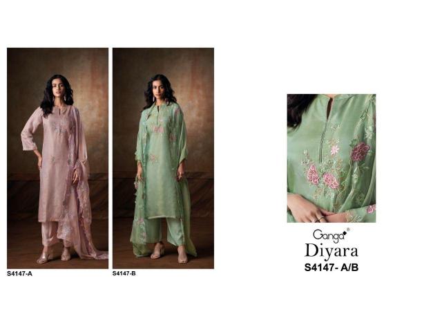 Ganga Diyara 4147 catalog salwar suits wholesale