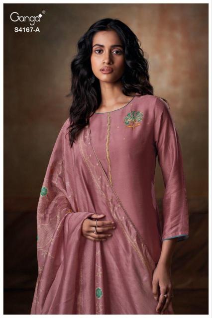 Ganga Eshra 4166 catalog wholesale unstitched salwar kameez uk