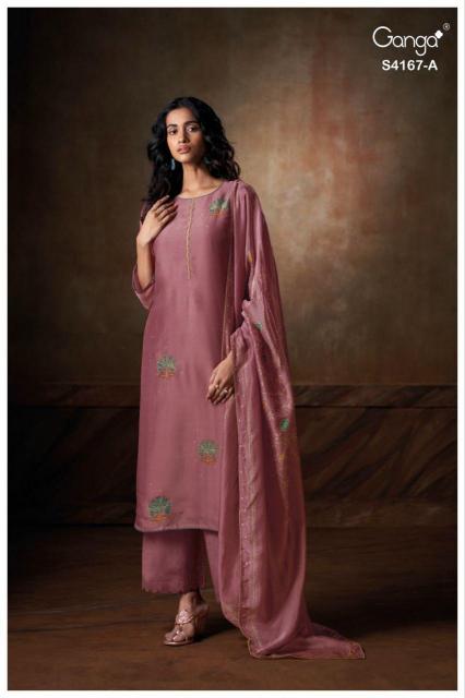 Ganga Eshra 4166 catalog wholesale unstitched salwar kameez uk