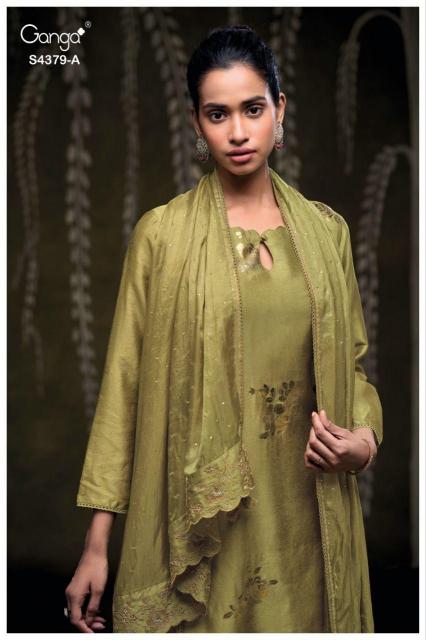 Ganga Glyna 4379 catalog wholesale churidar salwar suits