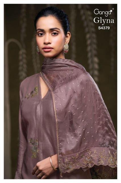 Ganga Glyna 4379 catalog wholesale churidar salwar suits