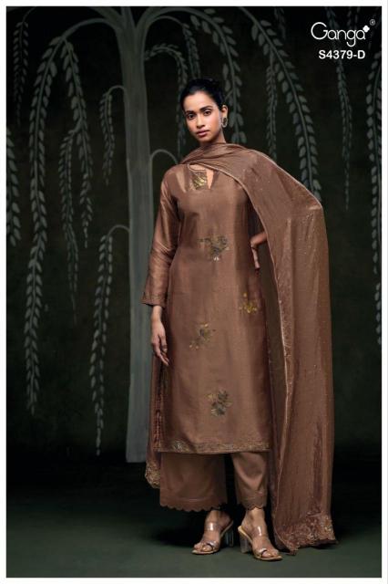 Ganga Glyna 4379 catalog wholesale churidar salwar suits