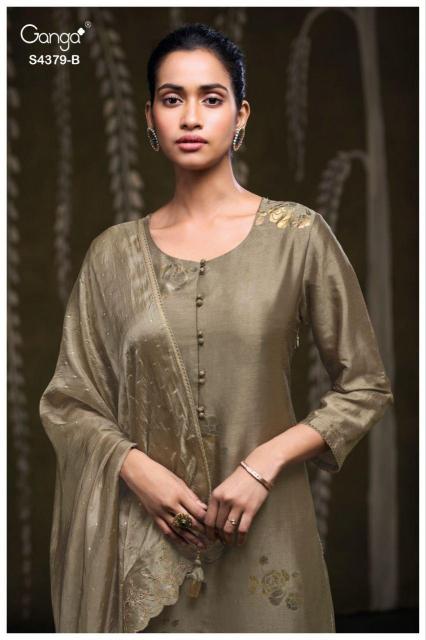 Ganga Glyna 4379 catalog wholesale churidar salwar suits