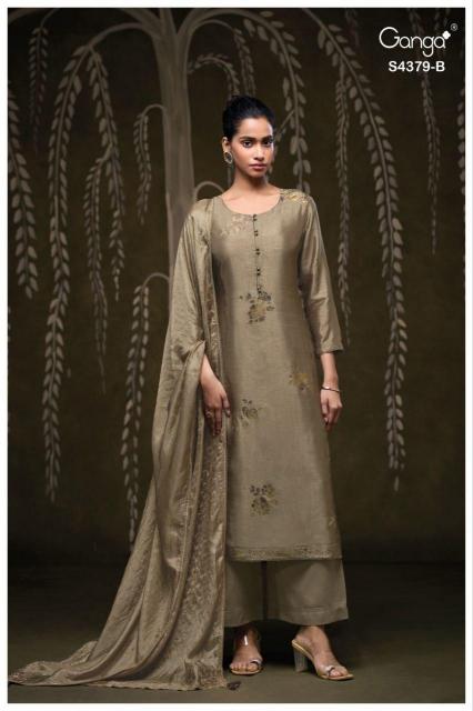 Ganga Glyna 4379 catalog wholesale churidar salwar suits
