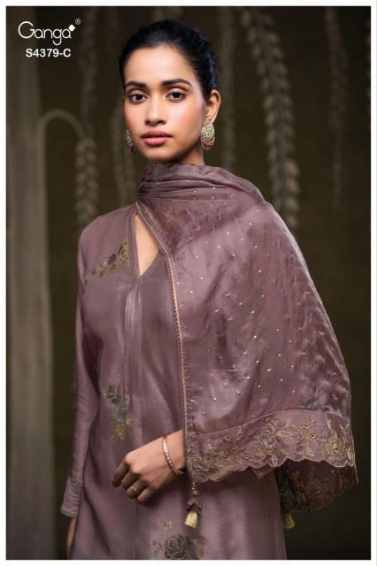 Ganga Glyna 4379 catalog wholesale churidar salwar suits